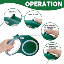 Retractable Dog Leash 30 FT Dog Walking Leash for Medium Large Dogs up to 77 Lbs