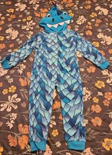 Blue Dinosaur Footed Pijama Sz 3T
