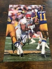 Kansas City Chiefs DAN SALEAUMUA Signed 4x6 Photo FOOTBALL AUTOGRAPH