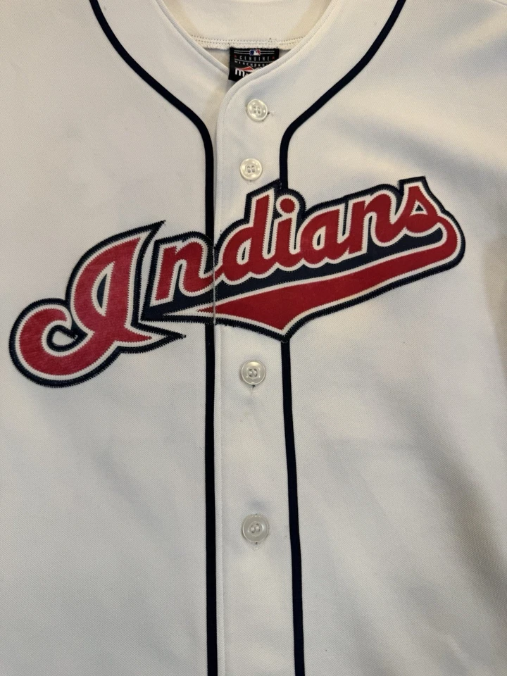 Cleveland Indians Grady Sizemore #24 Jersey Men’s Medium Majestic MLB White - Image 4 of 4