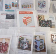 Plastic Canvas Tissue Box Kits (You Choose)