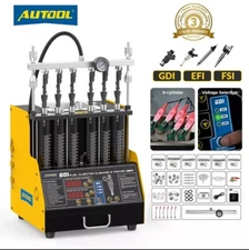 AUTOOL CT400 GDI TSI Fuel Injector Cleaner Tester Ultrasonic Cleaning Machine 