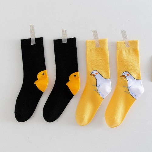 Untitled Goose Game Socks Casual Cottton Socks Funny White Toy Unisex Animal - Picture 5 of 20