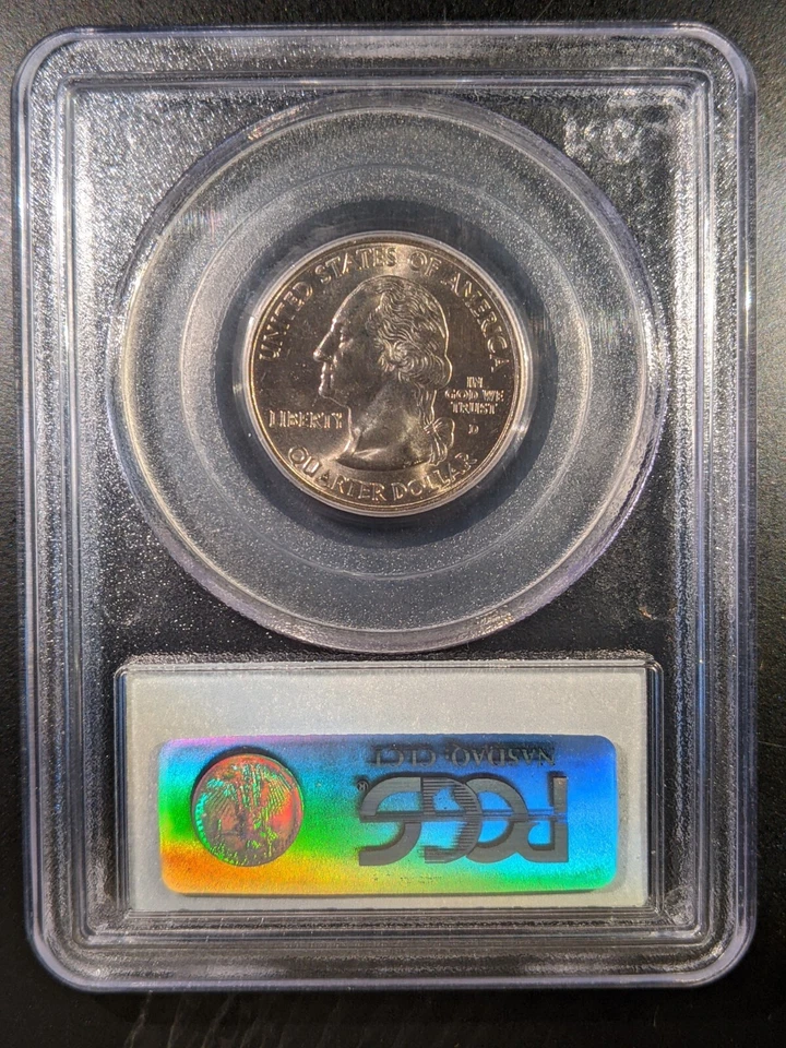 2002-d PCGS MS-68 Mississippi Washington State Quarter Tough Date Lower Pop - Image 2 of 2