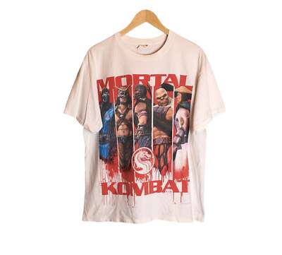Vtg Mortal Kombat Warner Bros Promo Movie T-shirt short sleeve tee S-5XL NH1804