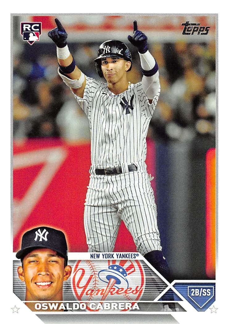 2023 Topps #487 Oswaldo Cabrera RC Rookie Card New York Yankees 💎⚾💎