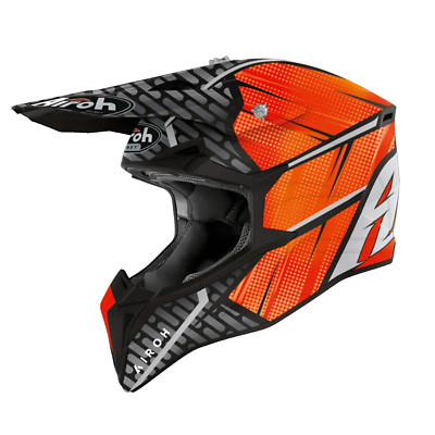 INTEGRALHELM AIROH WRAAP IDOL ORANGE MATT GLOSS ENDURO OFF ROAD GRÖSSE S