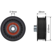 NTY Spannrolle Keilrippenriemen FüR Ford Transit Kasten Fa_ _ 2.2 Tdci RWD