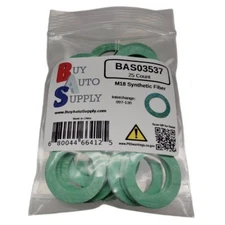 (25) M18 Synthetic Fiber Oil Drain Plug Gasket Fits Dorman 097-130