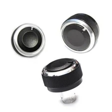 3Pcs A/C Air Conditioner Switch Button Knob Cover Climate Control Knob Covers