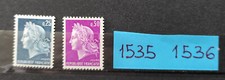 lot timbres france neufs** année 1967 n° 1535 1536