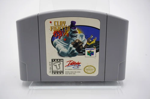 Clay Fighter 63 1/3 (Nintendo 64, 1997) TESTED + AUTHENTIC!