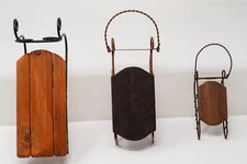 Cross Stitch Sleds CHOICE of 1 in 3 Sizes Christmas Ornament  Foxwood Crossing  