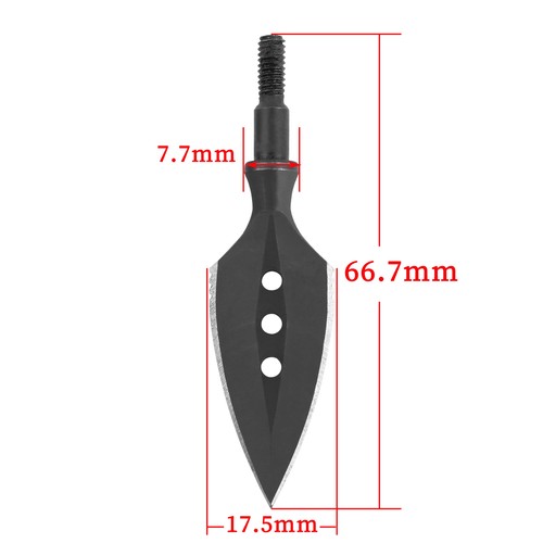 Archery Traditional Arrowheads Screw Points Metal Broadhead Bow Hunting Shooting - Picture 9 of 20