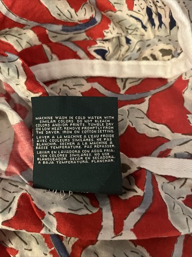 Lauren Ralph Lauren Cote D’Azur Red Blue Floral Sunflower Euro Pillow Sham - 第 5/5 張圖片