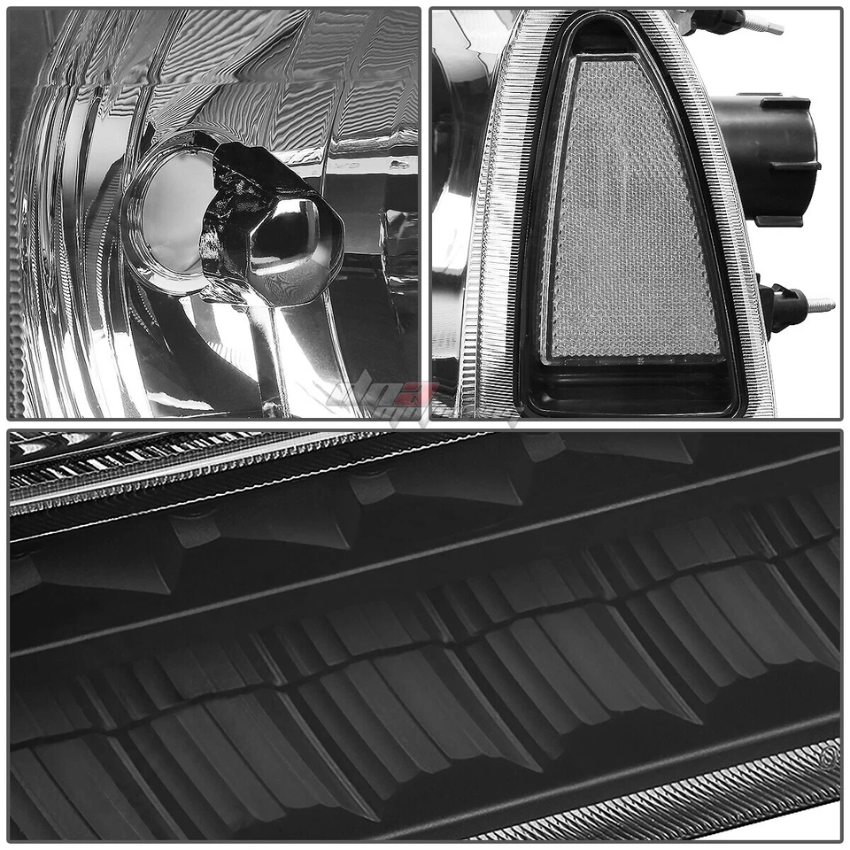 ДЛЯ 1999-2004 FORD SUPER DUTY СВЕТОДИОДНЫЙ ПОВОРОТНИК ФАРЫ ЛАМПЫ + ИНСТРУМЕНТЫ ЧЕРНЫЙ/ПРОЗРАЧНЫЙ - Изображение 3 из 4