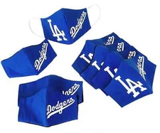 Los Angeles Dodgers baseball blue Face mask with filter pocket