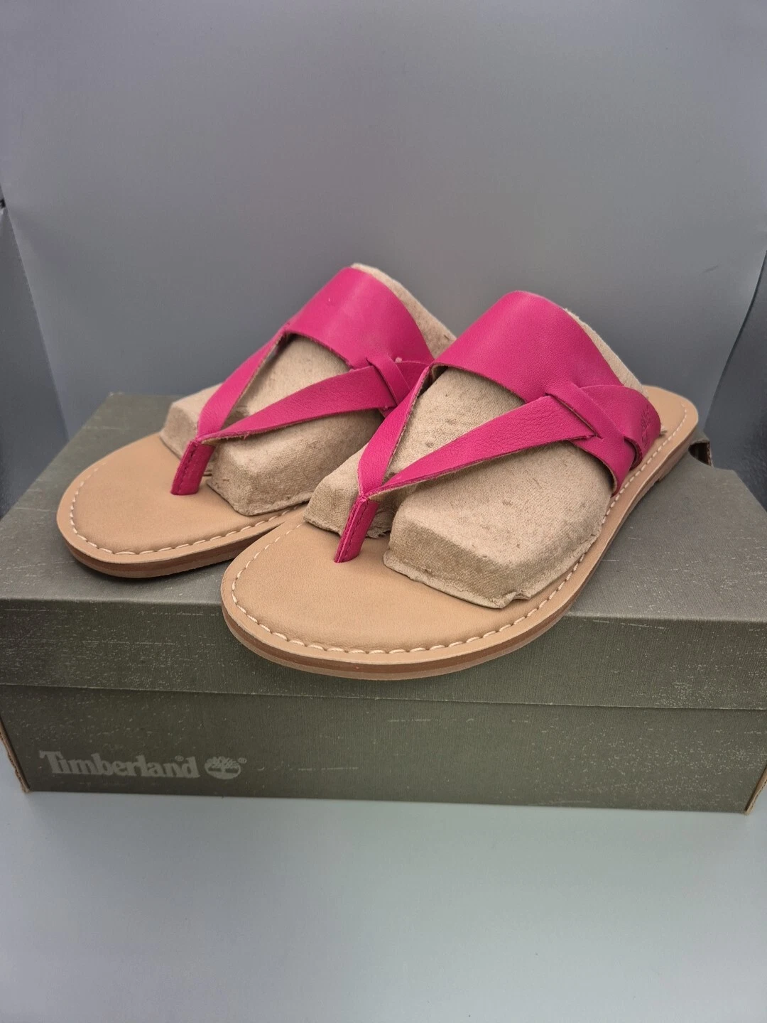 Perizoma casual da donna Timberland Sheafe Vivacious A14JO in pelle magenta taglia UK 5