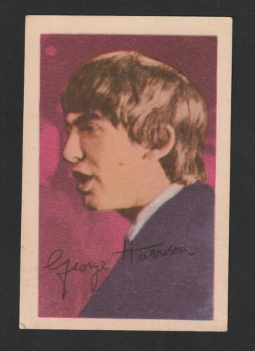 1967 THE BEATLES card HARRISON Uruguayan issue LIMITED EDITION card #9 of 28 - Afbeelding 1 van 2