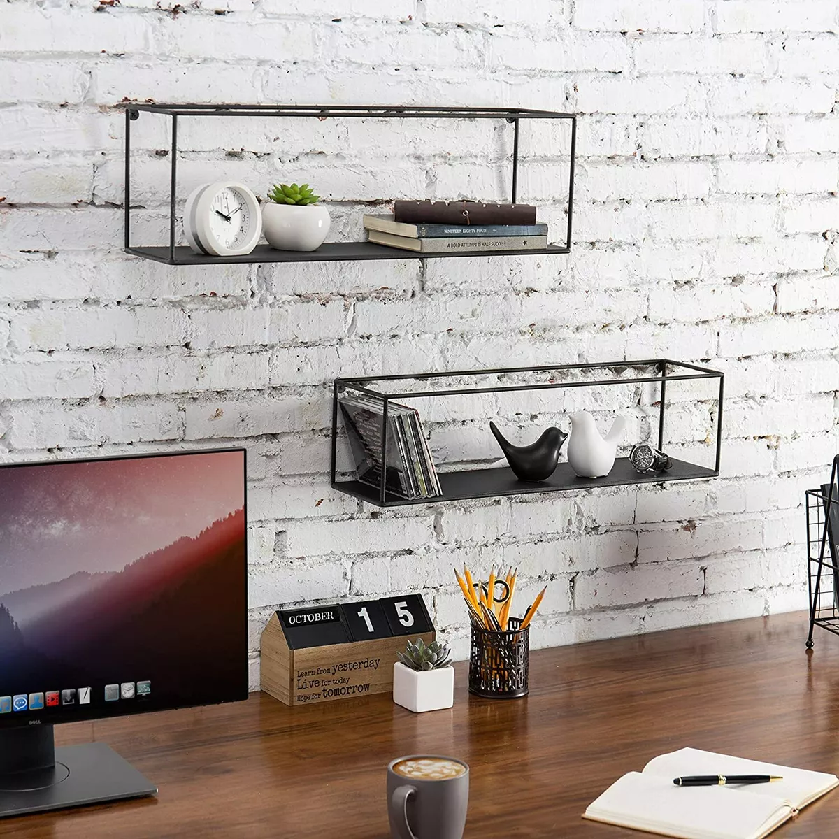 Black metal cheap display shelf