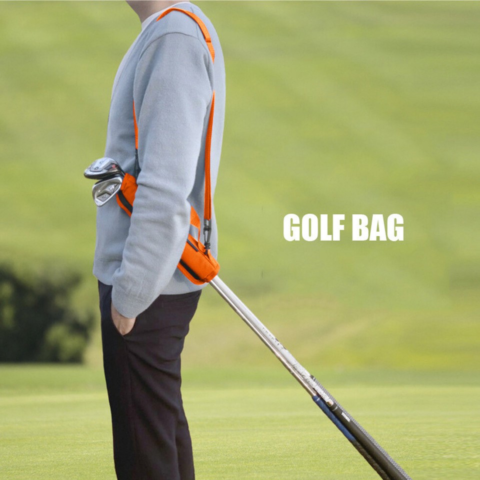 Lightweight Golf Club Carrier Bag Portable Carry Driving Range Travel