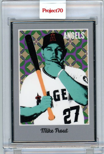 Topps Project 70 Mike Trout Angels Silver Frame Artist Proof #28/51 Card #270 SP