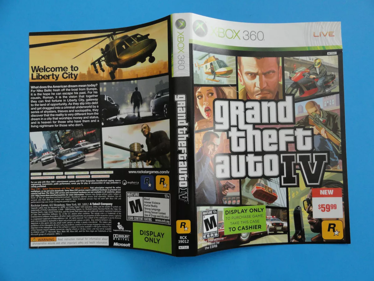 Grand Theft Auto IV Xbox 360 [Digital Code] 