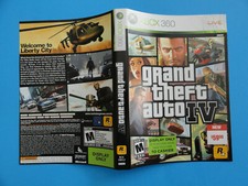 XBOX 360 GRAND THEFT AUTO IV ORIGINAL COVER A...