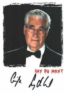 Sky Du Mont ** Original Signature On Card No. 6807A