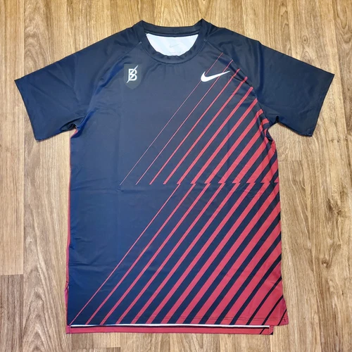 Nike Pro Elite Shirt Bowerman Track Club Men Medium Warm-Up Red Black CW7675-010