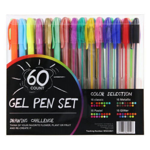 Lot de stylos gel 60 numéros - Photo 1/3