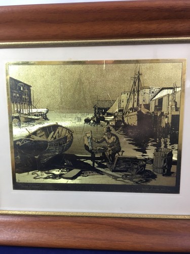 Lionel Barrymore Gold Foil Etchings 6/Lot + Portrait/Remembrance - Picture 2 of 12