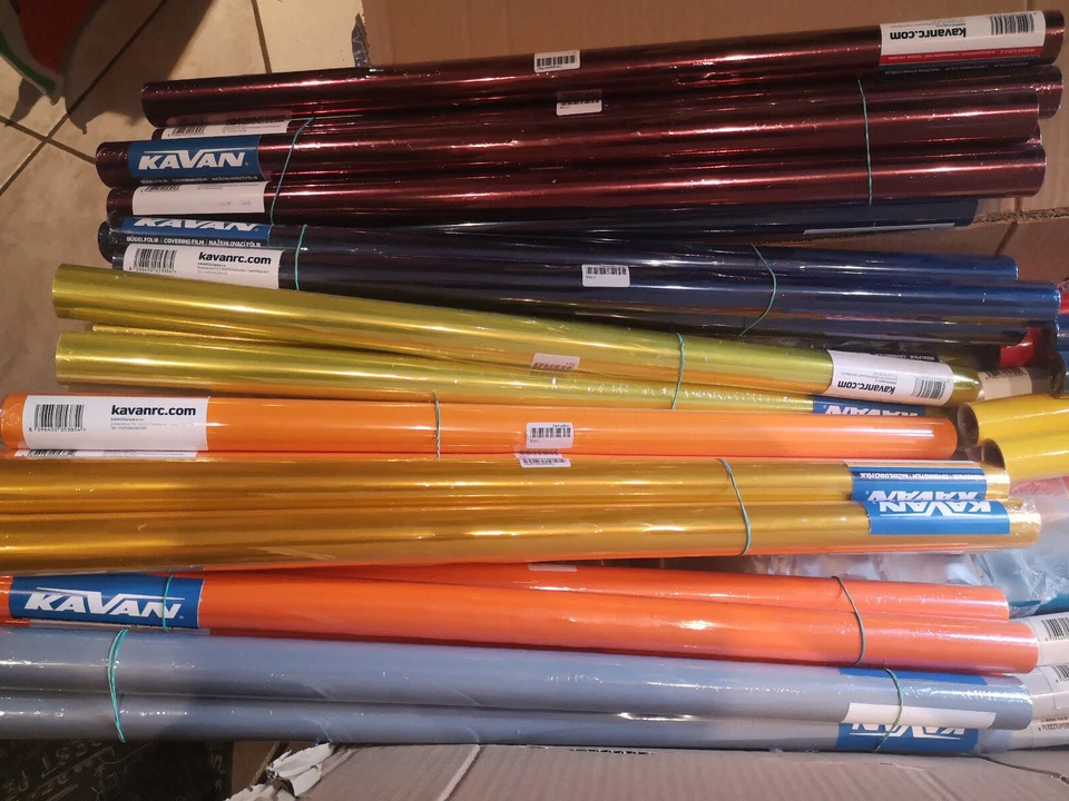 (8,45EUR/m) 2m Rolle x 64cm Bügelfolie 25 Farben deckend oder transparent KAVAN - Bild 3 von 3