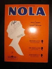 Nola Sheet Music Vintage 1959 Felix Arndt Sunny Skylar Sam Fox Publishing (O)