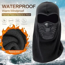1-5 Balaclava Waterproof Full Face Mask Cold Weather Windproof Fleece Neck Warm