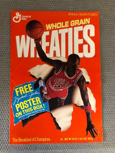 Vintage 1989 MICHAEL JORDAN Wheaties Poster Set - All 3 Posters! - Picture 7 of 9