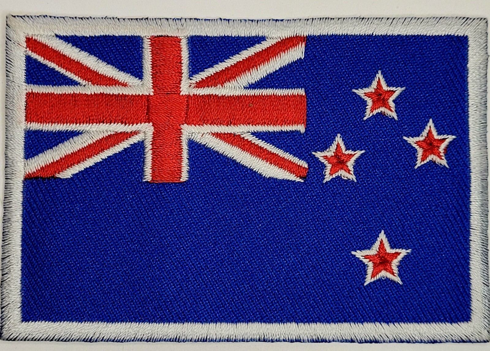 NEW ZELAND FLAG Iron on Sew on Patch Embroidered 3.5