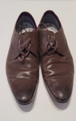 TED BAKER Brown Dress Shoes - Size: 43.5 Preowned US Mens 10 Oxford Dress Shoes Ted Baker Men main image 2