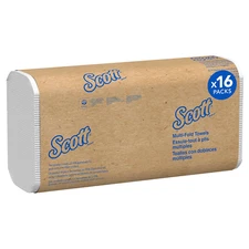 Multifold Paper Towels, Bulk (01804), with Absorbency Pockets, 9.2" X 9.4" Sheet