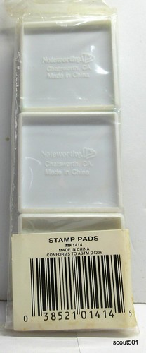 Vintage New MIP 3 Stamp Pads 1994 Jim Carrey The Mask Purple Green Black - Picture 2 of 3