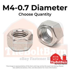 M4-0.7 Stainless Steel A2 Finished Hex Nuts Choose Qty 