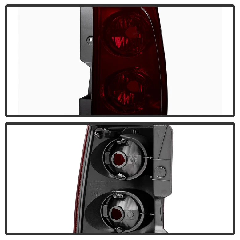 2007-2014 GMC Yukon XL 1500 2500 [vermelho fumê] lanternas traseiras lâmpadas de freio esquerda+direita - Imagem 3 de 4