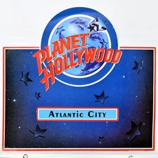 1995 Planet Hollywood Restaurant Menu Caesars Palace Atlantic City New Jersey
