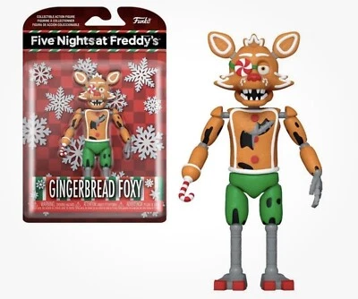Funko Five Nights at Freddy's Action Figure Holiday Gingerbread Foxy NEW FREE P&