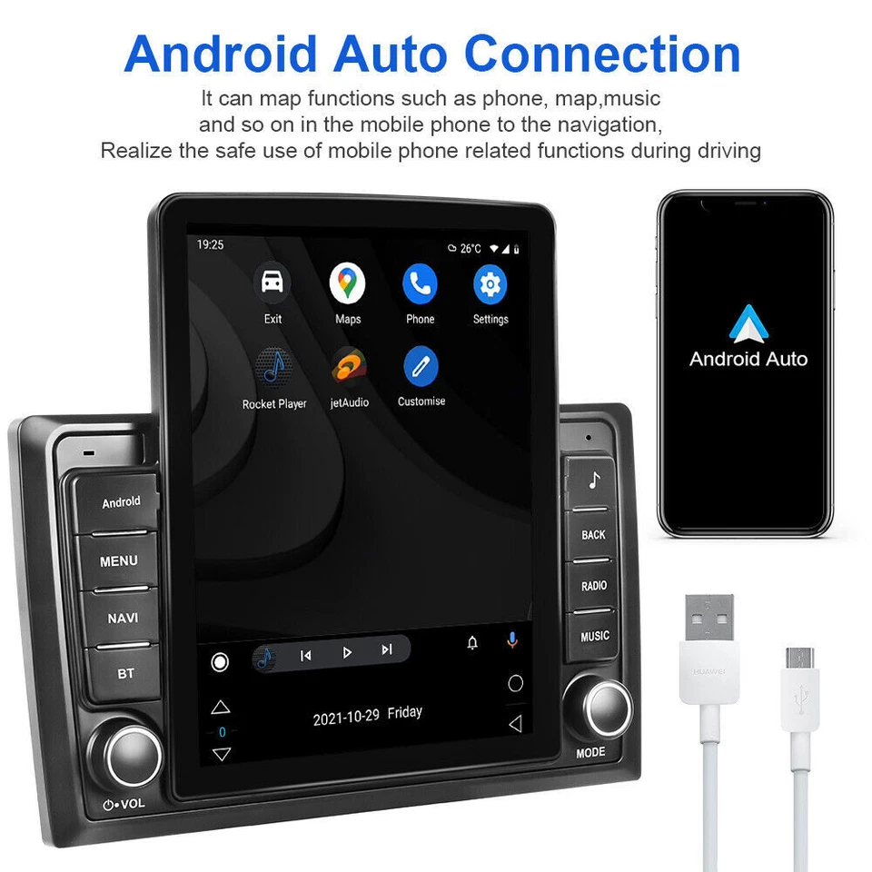 9.7" Android 13 Carplay Car GPS AHD Radio For GMC Yukon Chevrolet Tahoe Suburban Foto 2 de 4