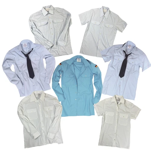 5x original Bundeswehr service shirt short sleeve or long sleeve cotton shirt various colors