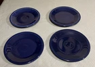 4 FIESTA Cobalt Blue SALAD  PLATES HOMER LAUGHLIN FIESTAWARE 7 1/4"