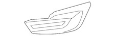 Genuine Nissan Fog Light Trim 62257-3ta0a