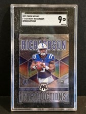 2023 Panini Mosaic #I-3 Anthony Richardson Introductions RC SGC 9
