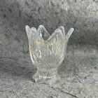 Fenton Opalescent Iridescent Tulip 2-Way Candle Holder Vintage Glass USA